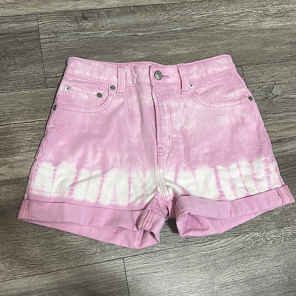 Purple shorts with white worn twice and washed